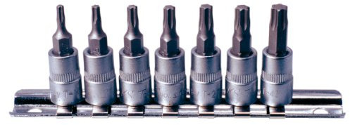 KS Tools 911.1458 Jeu de douilles tournevis 1/4 Torx 7 pièces