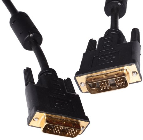 kenable DVI-D Digital Moniteur PC 18+1 Broches Mâle Vers Mâle câble Cordon 5 m Plaqués Or [5 mètre/5m]