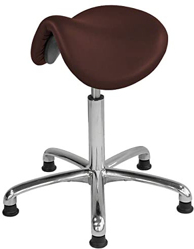 Sport-Tec Sattelhocker Exklusiv mit Polster und Gleitern, Rollhocker, Arbeitshocker