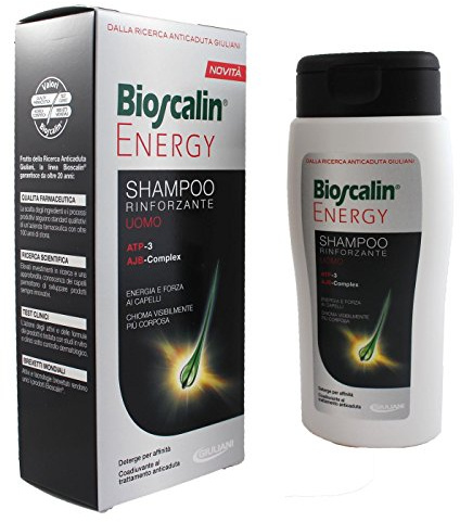 BIOSCALIN ENERGY kräftigendes Shampoo mit ATP und AJB, 200 ml, für Herren