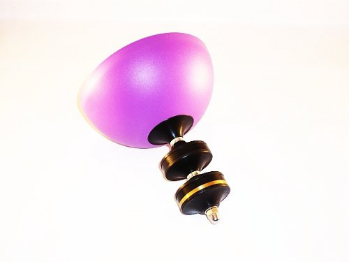 MONOBOLO SCHWARZ mit Henrys Circus Diabolo Halbschale lila