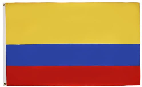 BANDIERA COLOMBIA 90x60cm - BANDIERA COLOMBIANA 60 x 90 cm - AZ FLAG