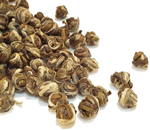 Jasmine Pearls Tea Green Loose Leaf Rolled Dragon Tears 100g TeaCakes of Yorkshire