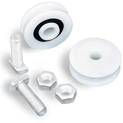 MacGreen® Gewächshaus-Türrollen Ø 28 mm | 4 Stück