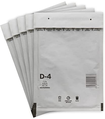100 Versandtaschen Luftpolsterumschläge haftklebend Luftpolsterversandtaschen Luftpolstertaschen Gr. D4 weiß D/4 (200mm x 275 mm) Umschläge gepolstert Polsterumschlag Taschen