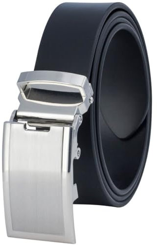 LINDENMANN Gürtel Herren Vollledergürtel aus Rindleder, 33 mm breit und 3,6 mm stark, kürzbar, Gürtel Herren Automatik, schwarz, Größe/Size:95, Farbe/Color:schwarz