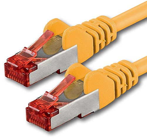 1aTTack.de 1x 2m - Câble patch câble réseau Cat 6 Cat6 RJ45 SFTP - jaune