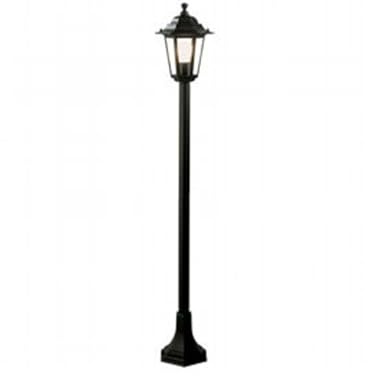 WEBMARKETPOINT Utomhus poller lampa design klassisk svart 121 cm