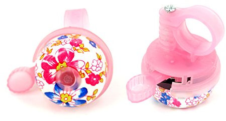 Campanello per Bicicletta Fiori Modello 40 mm Bell Campana bimmel Schelle Campanello per Bicicletta, Rosa