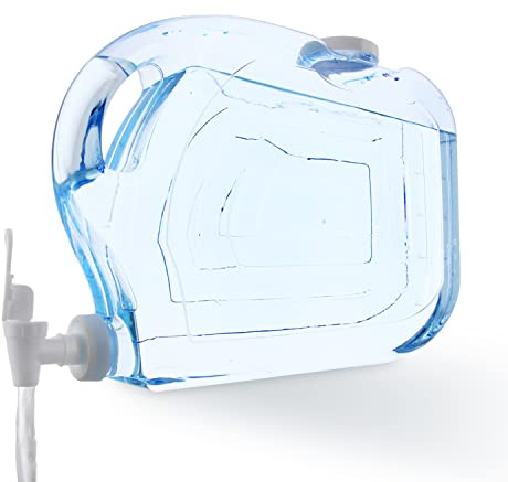 Arrow Ultra Drink Dispenser for Fridge, 1.25 Gallon - Plastic Beverage Dispenser with Spigot - Clear Space-Saving Design with Handle - Ideal for Water, Juice & Iced Tea - BPA Free - Made in USA