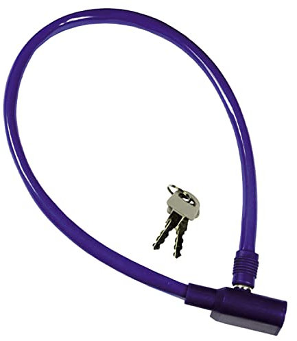 Maurer 3110808-Stahlseil Zahlenschloss mit PVC-Beschichtung für die Zyklen,Blau