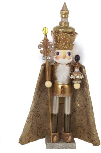 Kurt Adler 18-Inch Hollywood Gold King Nutcracker