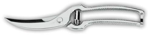 Giesser Messer Geflügelschere aus Edelstahl - gezahnte Schneiden, Rutschfest, Pufferfederung