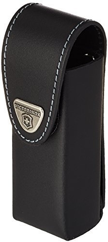 Victorinox Leather Belt Pouch for Swiss Army Knife, Pocket Knives, 3.5cm x 12cm, Black