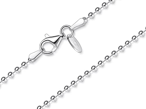Kugelkette 2mm - echt 925 Silber, Länge wählbar 40-100cm