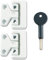 Yale Pack of 2 Chubb 8K106 Window Lock White Finish