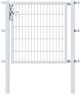 Alberts 646721 Einzeltor Flexo mit Zubehör | verschiedene Breiten und Höhen | feuerverzinkt | Breite 100 cm | Höhe 100 cm