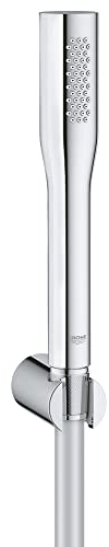 GROHE Euphoria Cosmopolitan - Handbrause (wassersparend, inkl. Brauseschlauch und Handbrausehalter, Antikalk System), chrom, 27369000