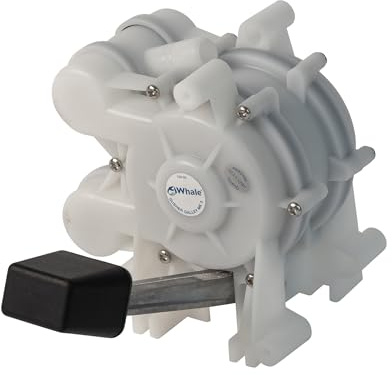 Whale Gusher Galley Mk3 Manual Freshwater Galley Pump, Foot Operated, Left Side Foot Lever, Up to 4 GPM GP0551 For Boats Up to 80 Feet, White, One Size