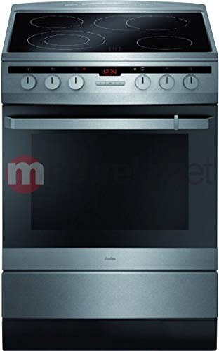 Amica 618CE3.434HTaKDQ(Xx) - Cocina (Cocina independiente, Acero inoxidable, Botones, Giratorio, Electrónico, Cerámico, Eléctrico)