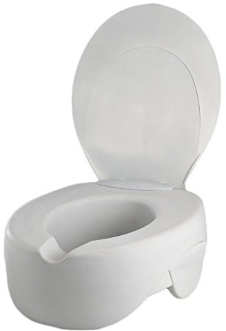 Rehosoft Schaumstoff Toilettensitzerhöhung mit Deckel