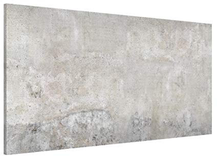 Magnettafel Shabby Betonoptik Memoboard Design Hoch Metall Magnet Pinnwand Motiv Wand Stahl Küche Büro, Größe HxB: 78cm x 37cm