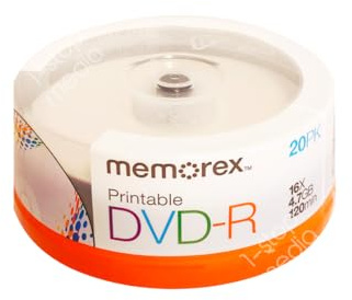 Imation Inkjet Printable DVD-R 20 Pack Spindle – DVD+RW Vierges (4,7 Go, DVD-R, 120 Min, Eje)