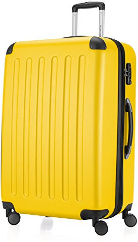 HAUPTSTADTKOFFER - Koffer Spree Trolley Gepäck Hartschale, 75 cm, 128 Liter, matt, Gelb