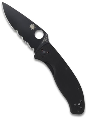 Spyderco Tenacious, Folding, 3.3 in, 8Cr13MoV Steel, C122GBBKPS