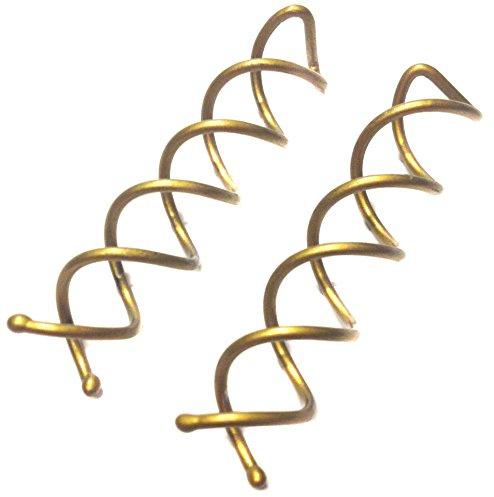 Allsorts® Ladies 10 Womens Spiral Spin Screw Pin Hair Clip Twist Barette Gold Blonde Bridal