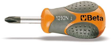 Beta 1292N 6X30 - Giravite per viti con impronta a croce Phillips tipo cortissimo cromati punta nera