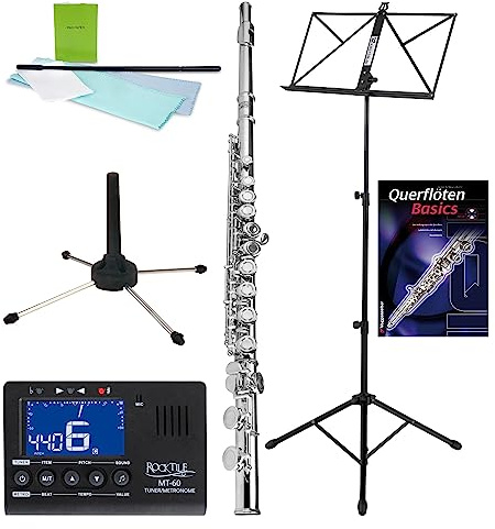 Classic Cantabile FL-200 Querflöten-Set + Noten, Modell: FL-200, C-Fuß