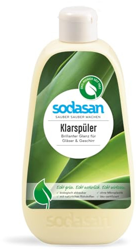 2 x Sodasan rinçage pour lave-vaisselle écologique produits de ménage, produits de nettoyage écologique.