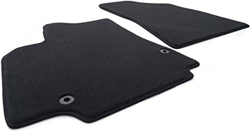 kh Teile Fußmatten Berlingo - Velours Automatten Original Qualität 2-teilig schwarz vorn
