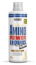 Weider Amino Power Liquid 1L Cola, Essential Amino Acids, L-leucine, Free Taurine, Vitamin B6