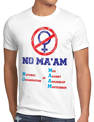 style3 Bundy NO MAÂ'AM Herren T-Shirt Vatertag Gruppen-Kostüm Fasching Karneval Männer-Umzug