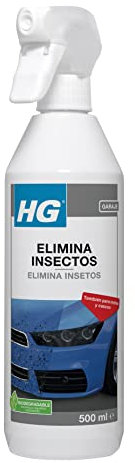 HG Eliminador Insectos Carrocería 500 ml ES/PT, Apto para Ventanas y Parabrisas, Spray – 500 ml