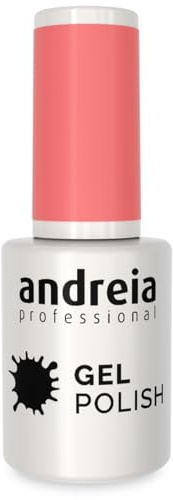 Andreia Semi-Permanent Nail Gel Polish for UV/LED Lamp - Intense Shine and 4 weeks Lasting Manicure Nail Gel Varnish - Colour 206 Pink 10.5 ml
