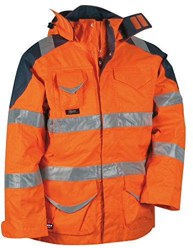 Cofra Warnschutz Winterjacke 4-in-1 Protection V024-0-01, Wetterschutzjacke, Große 52, 40-00V02401-52