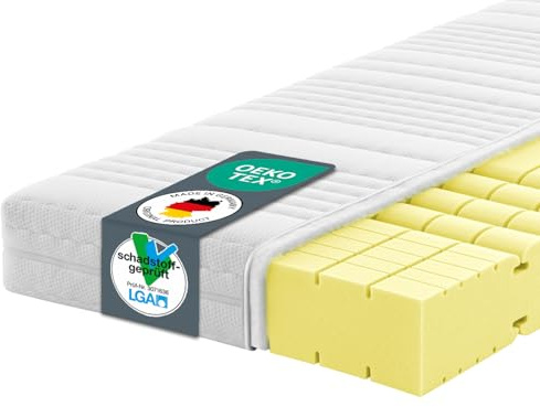 Ravensberger Matratzen Komfort-SAN® Härtegrad H2 (RG 50) 180 x 220 cm mit RAVOTEX Baumwollbezug