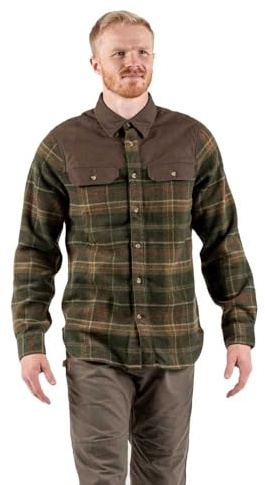 Fjällräven Herren Holzfällerhemd Granit, Green, XL, 90339-620