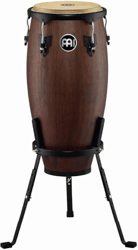 Meinl Percussion Headliner Designer Conga - Mittelgroße Handtrommel - Mit Büffelfell - Durchmesser 11 Zoll - Siam Eiche, Dunkelbraun (HC11VWB-M) | 11 Zoll Quinto, 8 mm Spannschrauben, 2 mm Spannreifen, Inklusive Zubehör, mit Büffelfell, Siam Eiche