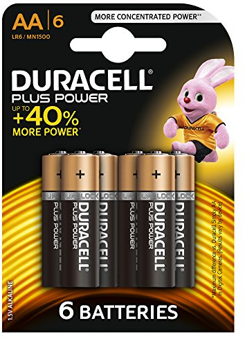 Duracell Plus Power - Pila alcalina AA (6 Pilas)