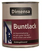 750 ml Seidenglanzlack / Buntlack Schwarz Ral 9005