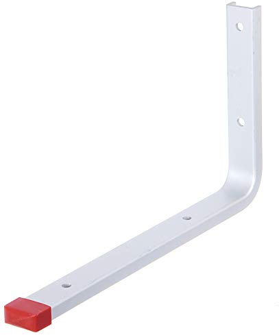 Alberts 856786 Wandhaken | wahlweise in verschiedenen Ausführungen | gerade | Aluminium | Tiefe 230 mm | Höhe 130 mm | 10er Set