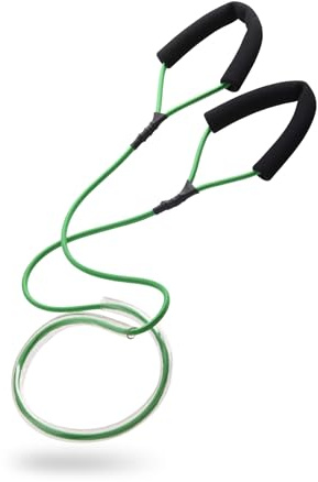Deuser Tube | Fitness Expander mit Trittschutz | 190 cm | Hochwertiges und strapazierfähiges Material | Widerstandsbänder Krafttraining | leicht und kompakt | Fitnessband