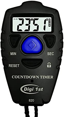 Digi 1st T-820 99 Minute Handheld Countdown Timer Black