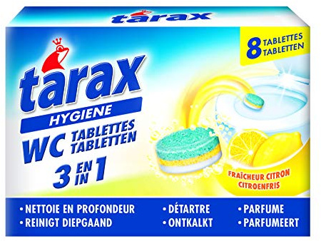Tarax – Tablets WC Triple Action – 8 Doses/200 G – – Juego de 4