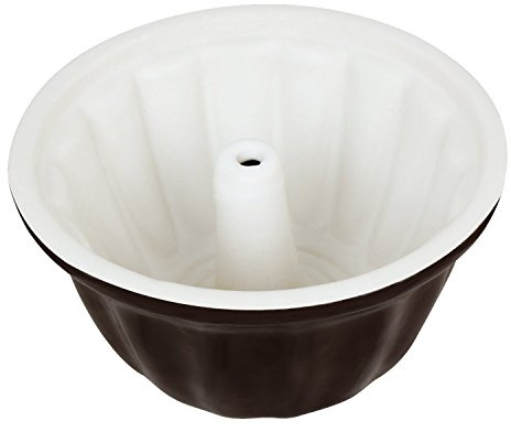 K&K Dual Color Rührkuchenform mini (Gugelhupf) Ø17.0cm braun/creme aus Steinzeug (hochwertige Keramik)
