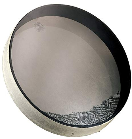 Remo World Percussion - Ocean Drum - 16 x 2,5 - Acousticon Rahmen, Stahlkugeln, weißes Finish - Meeresrauscheneffekt, für Klangtherapie und Kinder - ET-0216-00